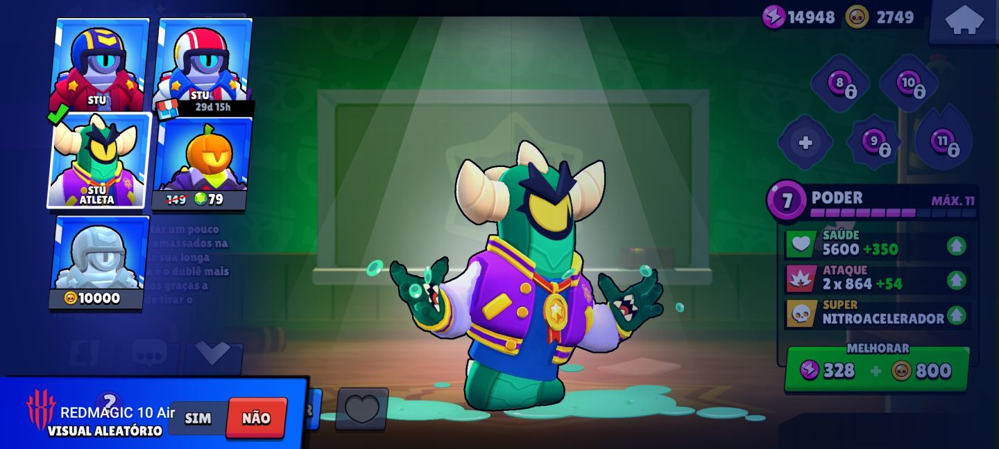 ( para rápido ) Conta brawl stars com 74 brawlers