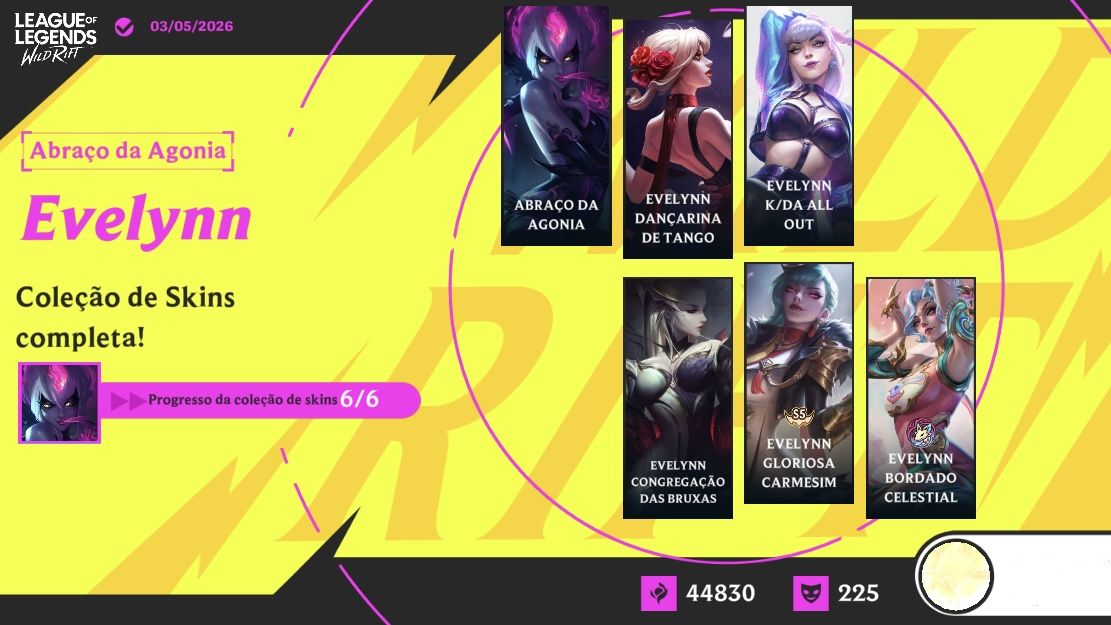 CONTA MAIN ADC + DE 200 SKINS INCLUINDO AKALI PRESTÍGIO