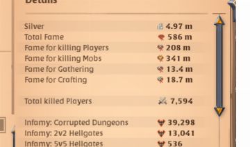 Conta Albion com 4 Coletas T8 e Muito Spec - 200M Fama PVP