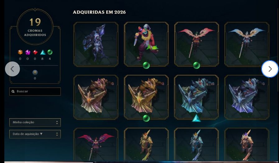 CONTA LEAGUE OF LEGENDS - PRATA II / OURO 4 59 Skins habilitadas, incluindo opç