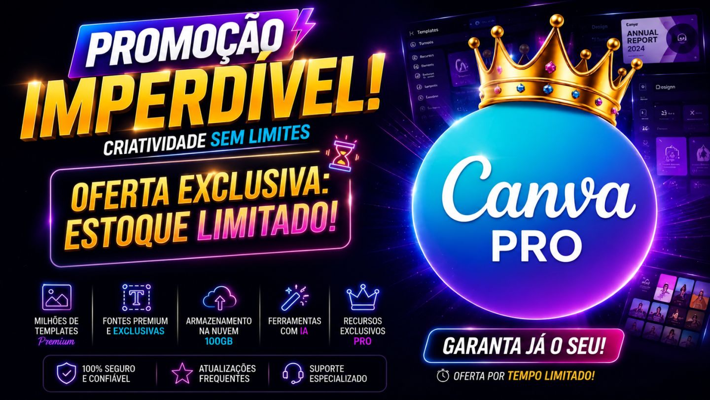 [ PROMOÇÃO RELÂMPAGO] 1 MÊS CANVAS PRO