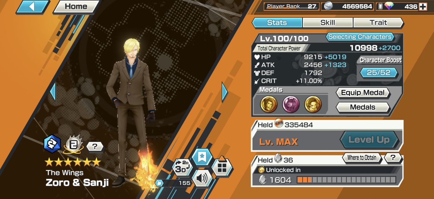 Conta opbr com fono na party azul, conta meta com zoro/sanji com melhor set