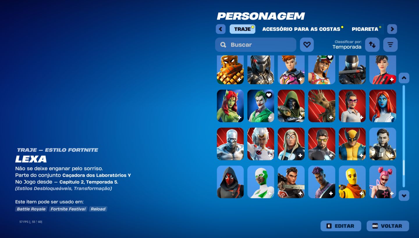 CONTA DE FORNITE COM VARIAS SKINS A VENDA