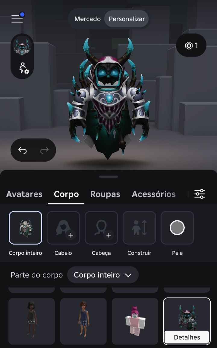 Conta com Korblox e Extreme Headphones