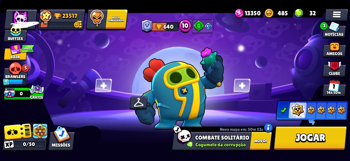CONTA BRAWL STARS | 62 BRAWLERS | SPIKE +AMBER +WATSON +CHESTER | 23.5K TROFÉUS