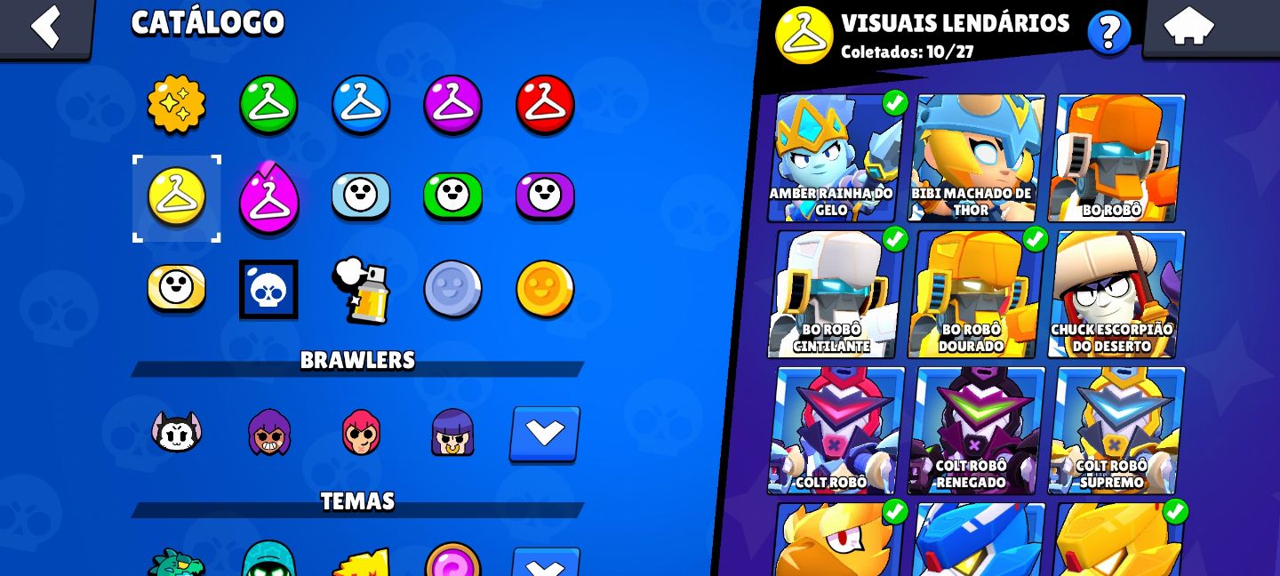BRAWL STARS CONTA DE 90K / 48 RANK 35 / 14/15 PASSES /+ DE 100 SKINS