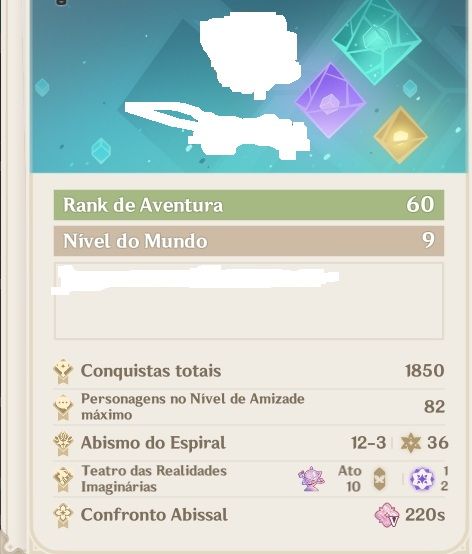 CONTA GENSHIN IMPACT TODOS PERSONAGENS LVL 90 (VÁRIOS C6)+30 ARMAS 5 MAPAS 100%