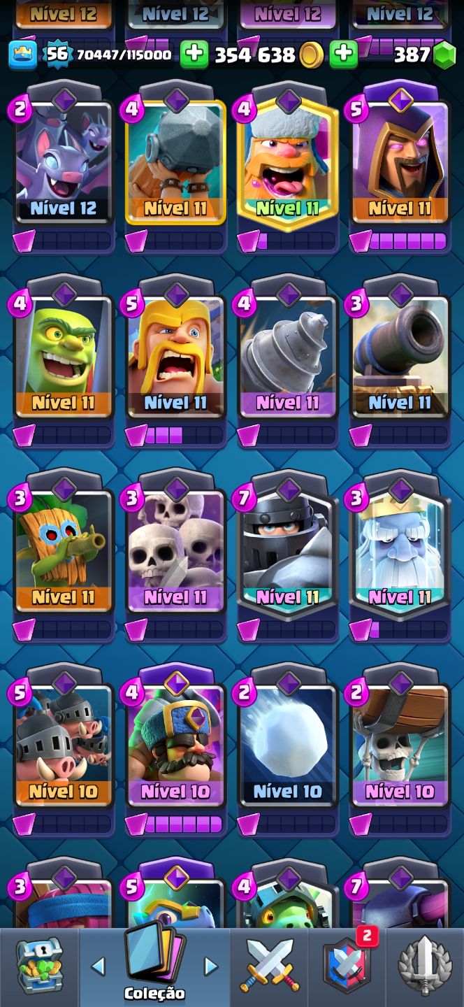 Conta Clash Royale com 9 anos de jogos e 10k troféus