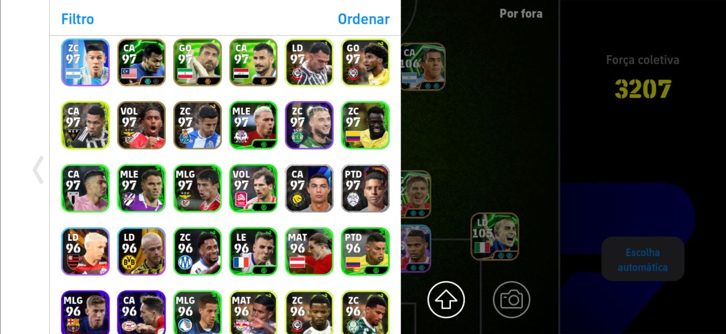 Conta Efootball com 3207 de força MOBILE