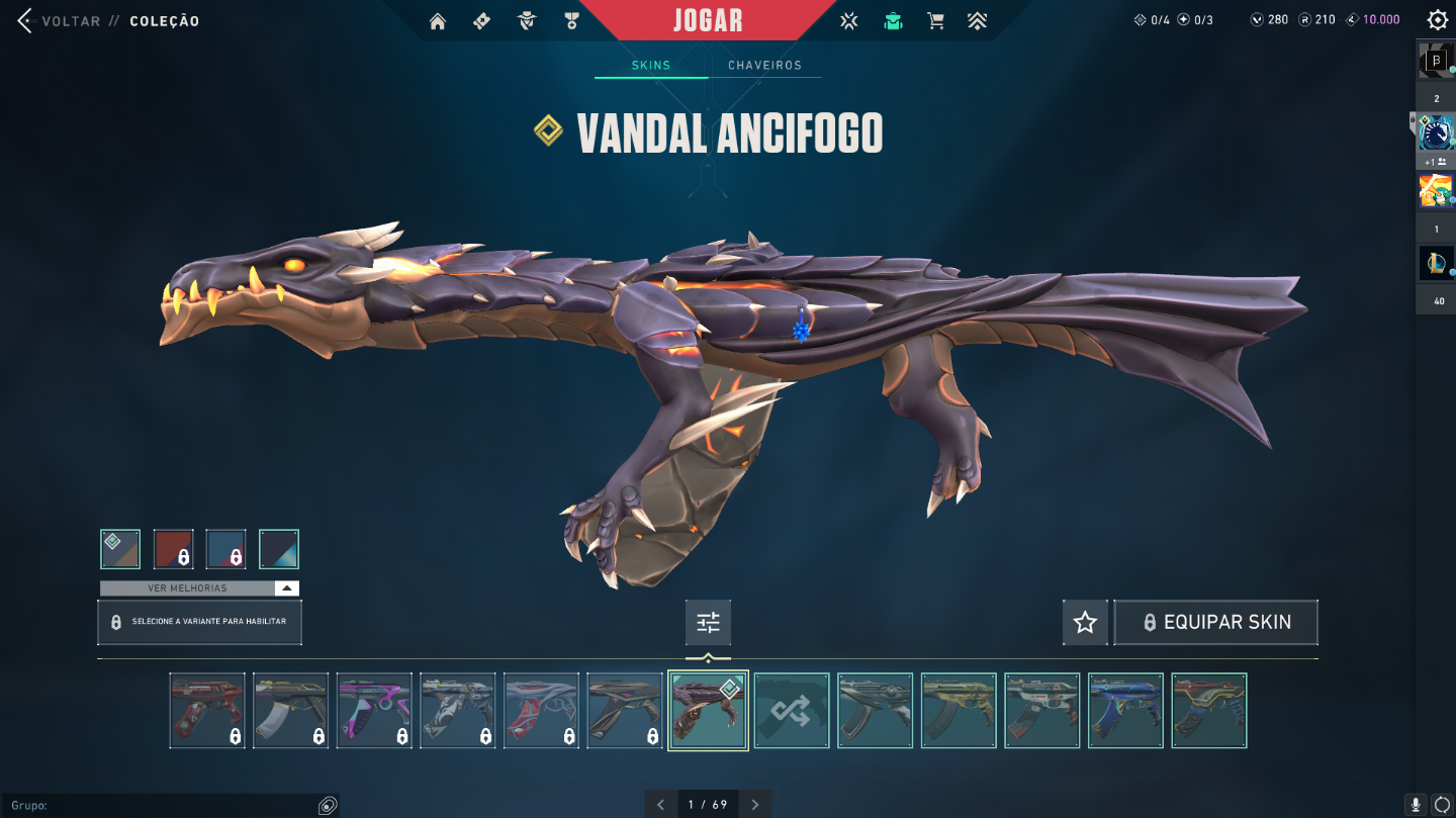Conta Valorant criada na beta e com skins raras - Unico dono