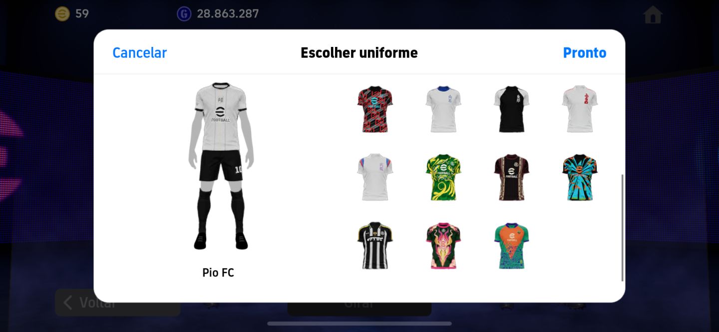 Conta de efootball, 3252 ov