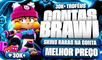Conta Brawl Stars RARA com diversas skins e gemas na conta