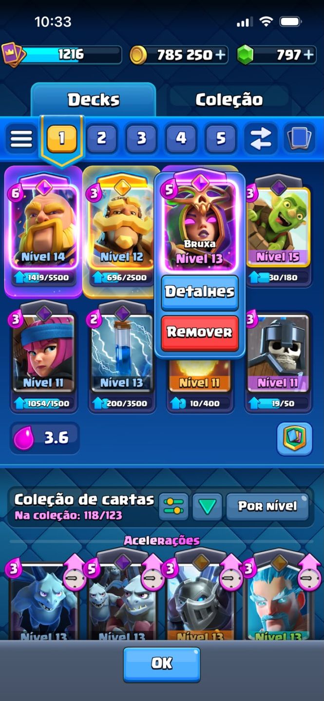 Conta de clash rara mt rara