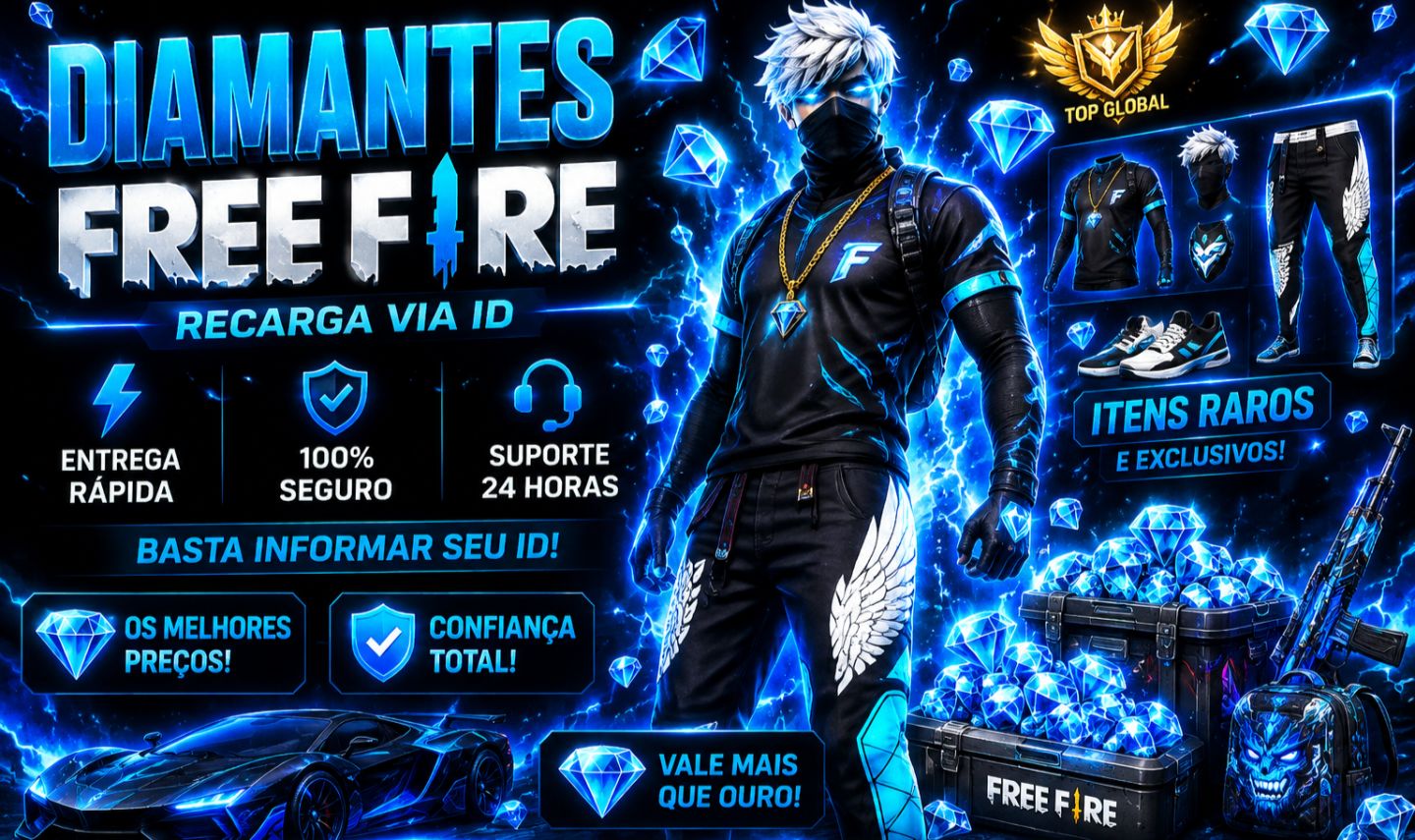 Diamantes Free Fire | Entrega Rápida 100% Segura | Recarga via ID