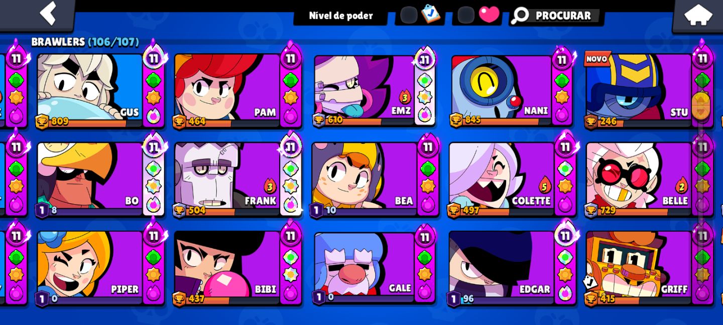 Conta Brawl Stars Completa Skins e Conteúdos Exclus