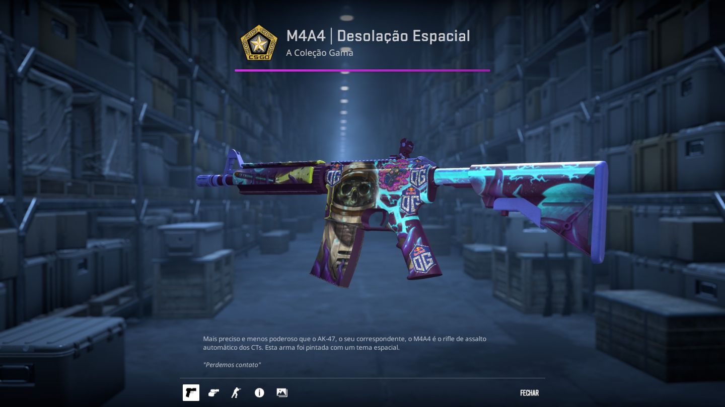 KIT AZUL CS GO (AK47, M4A4, LUVA, DEAGLE, AND AWP