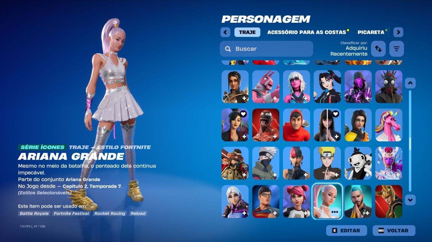 CONTA FORTNITE VARIAS SKINS FULL ACESSO