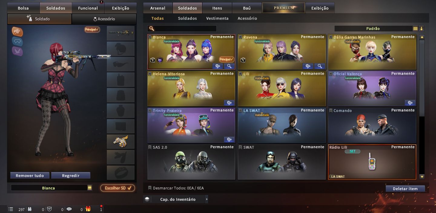 Conta crossfire, vip e variantes de vip