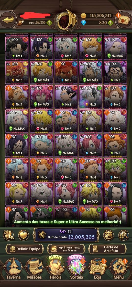 Conta mid game 7ds grand cross - Gawain 2/6
