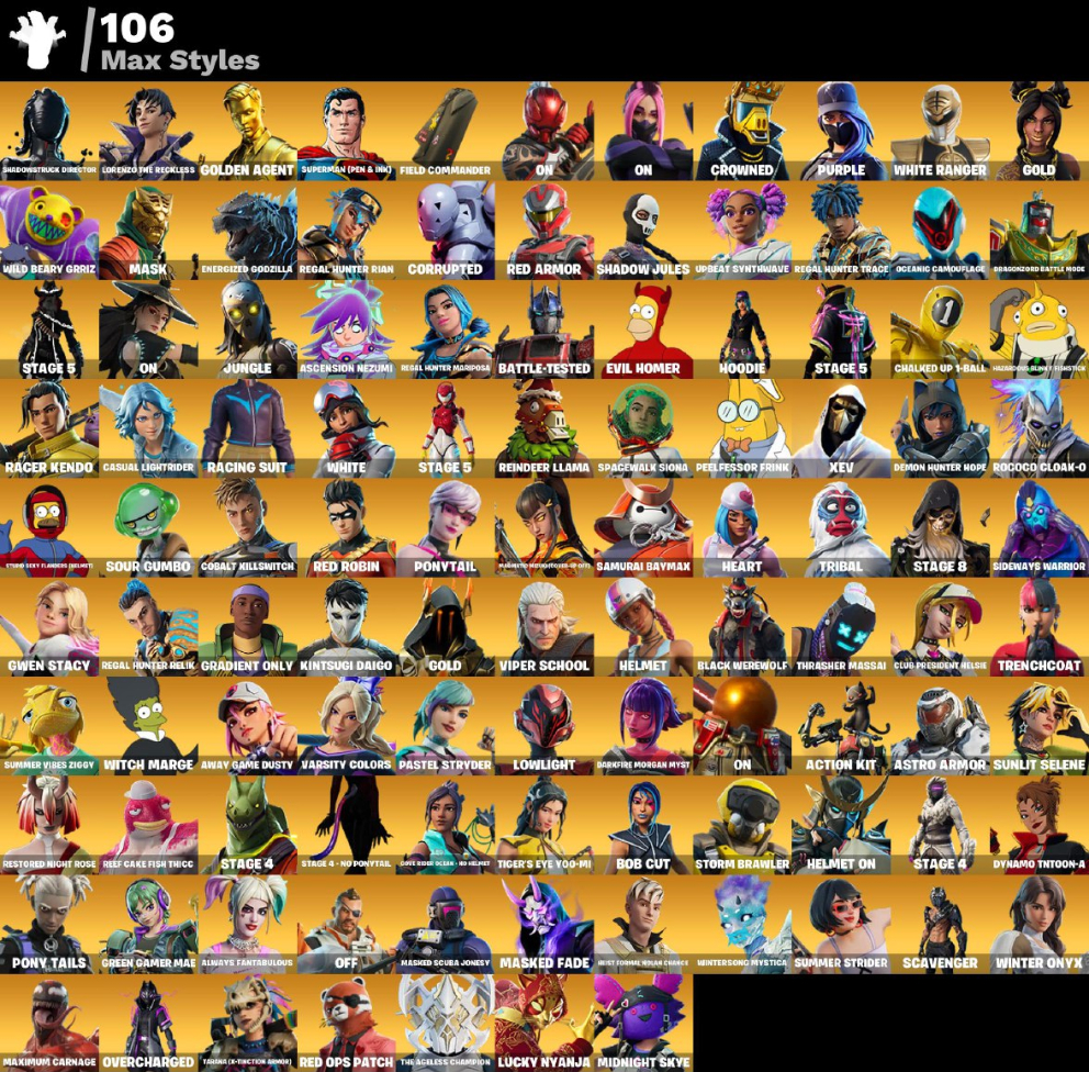 468 SKINS + TRAVIS SCOTT - CONTA FORTNITE INSANA!