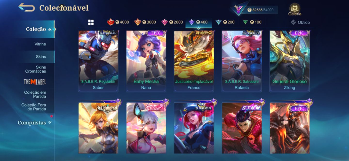Mobile Legends conta main fanny