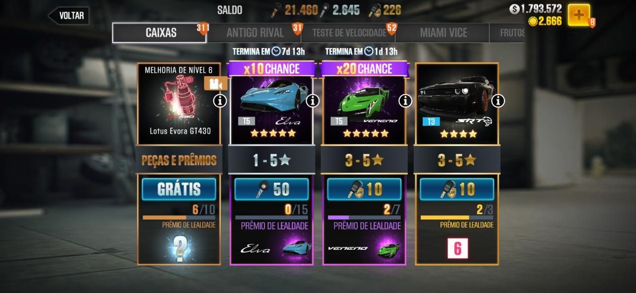 SERVIÇO CSR RACING 2 PARA ANDROID | CASH + GOLD + KEYS + TOKENS | TOP VENDAS