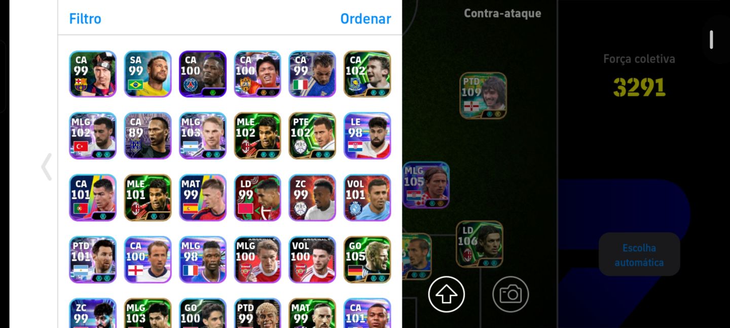 CONTA EFFOTBAL FORÇA COLETIVA 3292 COM MUITOS ÉPICOS BIGTIMES,KONAMI ID!Negocio