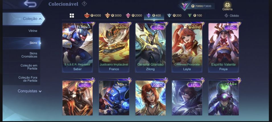 Conta com iori, leona, k dash, selena, alpha