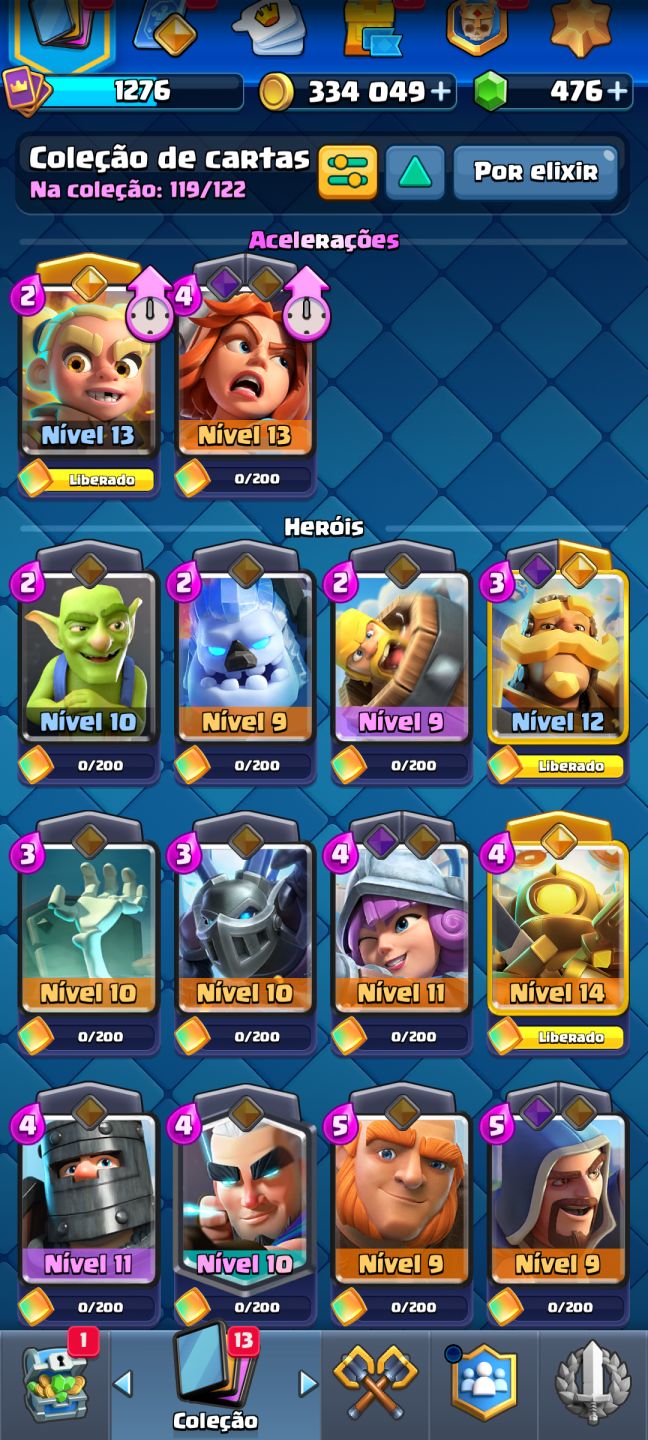 (PROMOÇÃO SETEMBRO) CONTA CLASH ROYALE ARENA 21