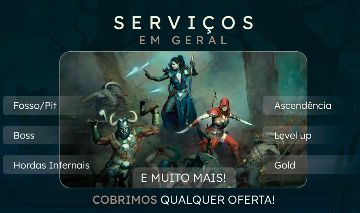 Diablo IV - Temporada 13 - Leveling e Serviços!!
