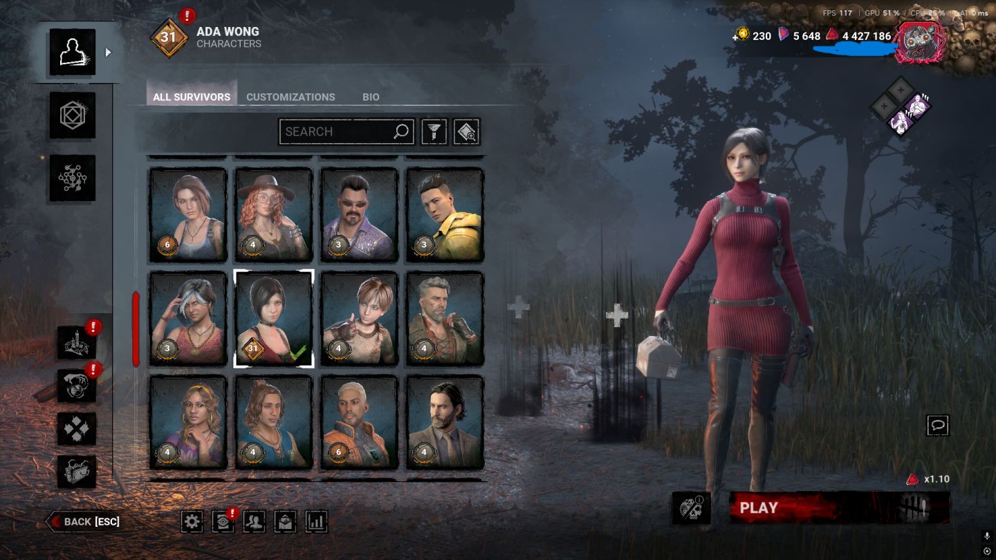 CONTA DBD EPIC COM PINHEAD E MYERS + CONT FORTNITE E ROCKET LEAGUE