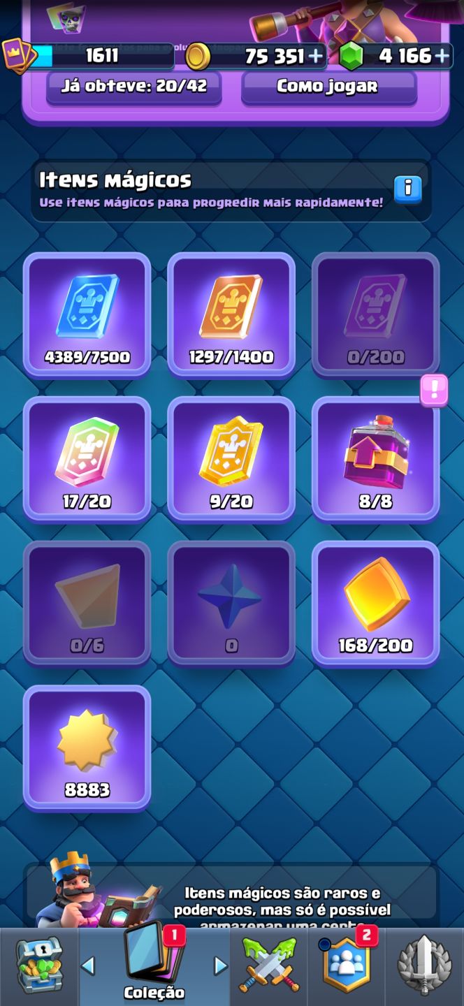 Conta Clash Royale, brawlstars e Clash of clans
