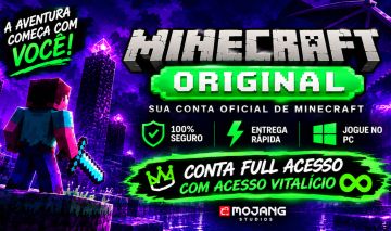 MINECRAFT ORIGINAL FULL ACESSO (JAVA & BEDROCK) | HYPIXEL | CONTA PERMANENTE