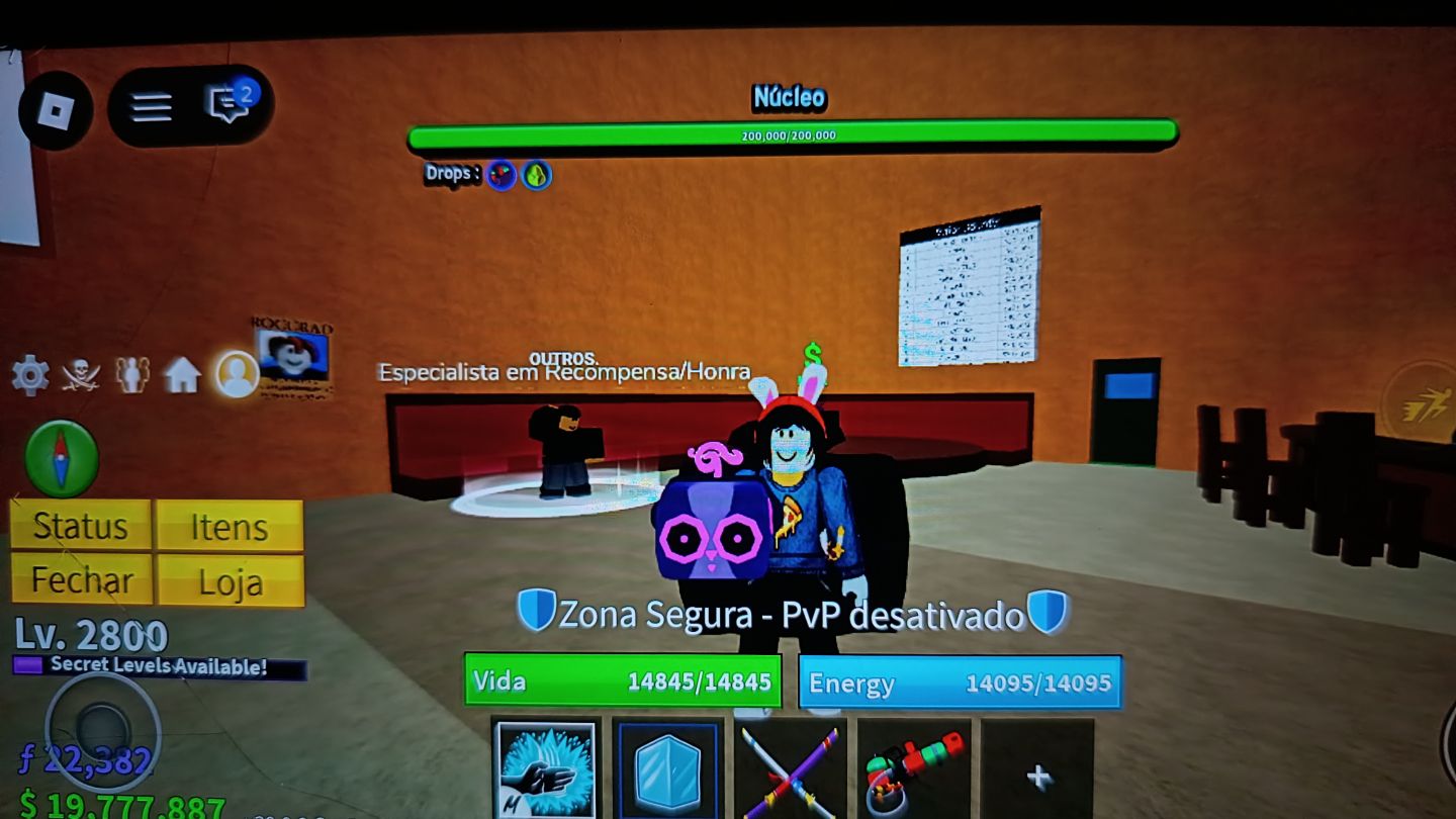 Conta de blox fruits com 20+M BELII | 22K FRAG.