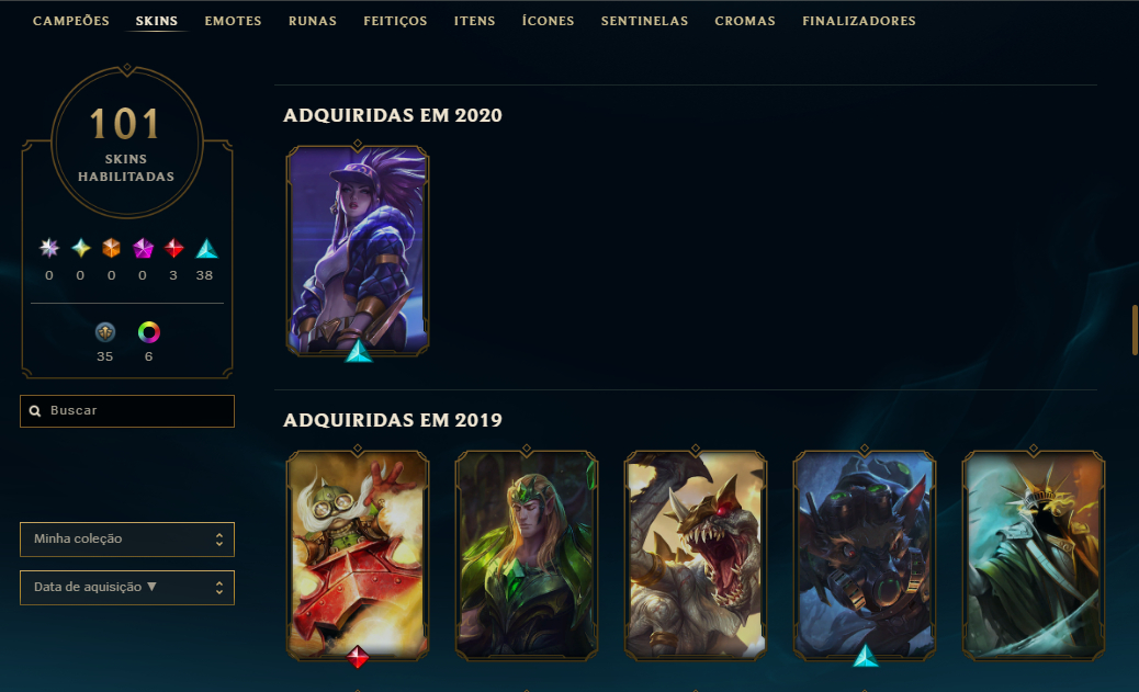 CONTA HANDLEVEL SEASON 2 MASTER 300+ PONTOS