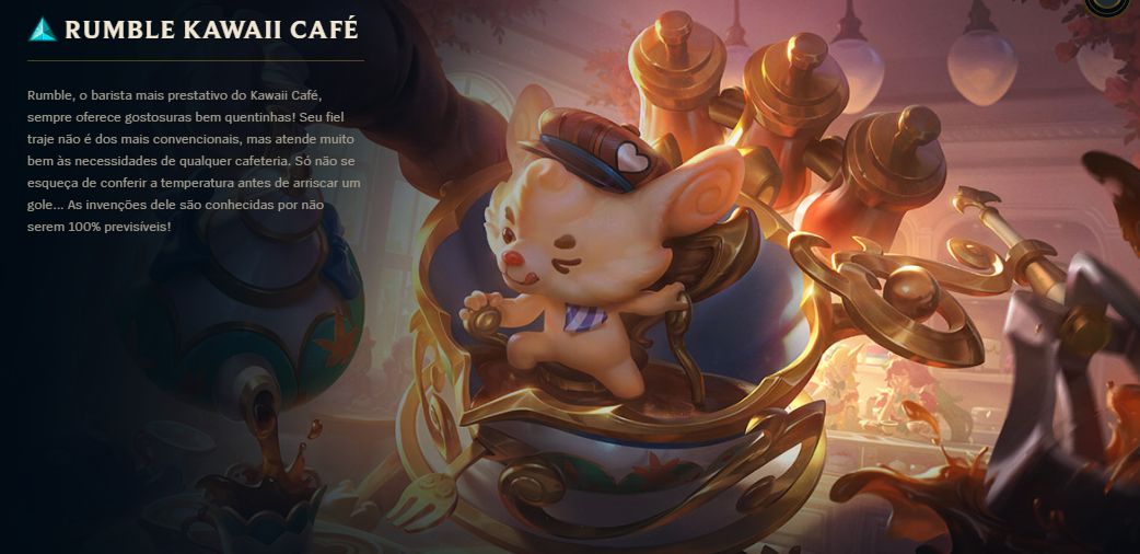 Conta Lvl 30 Lol com Skins Akali Drx, Anivia Asas Cósmicas, Rumble Kwai Café, +