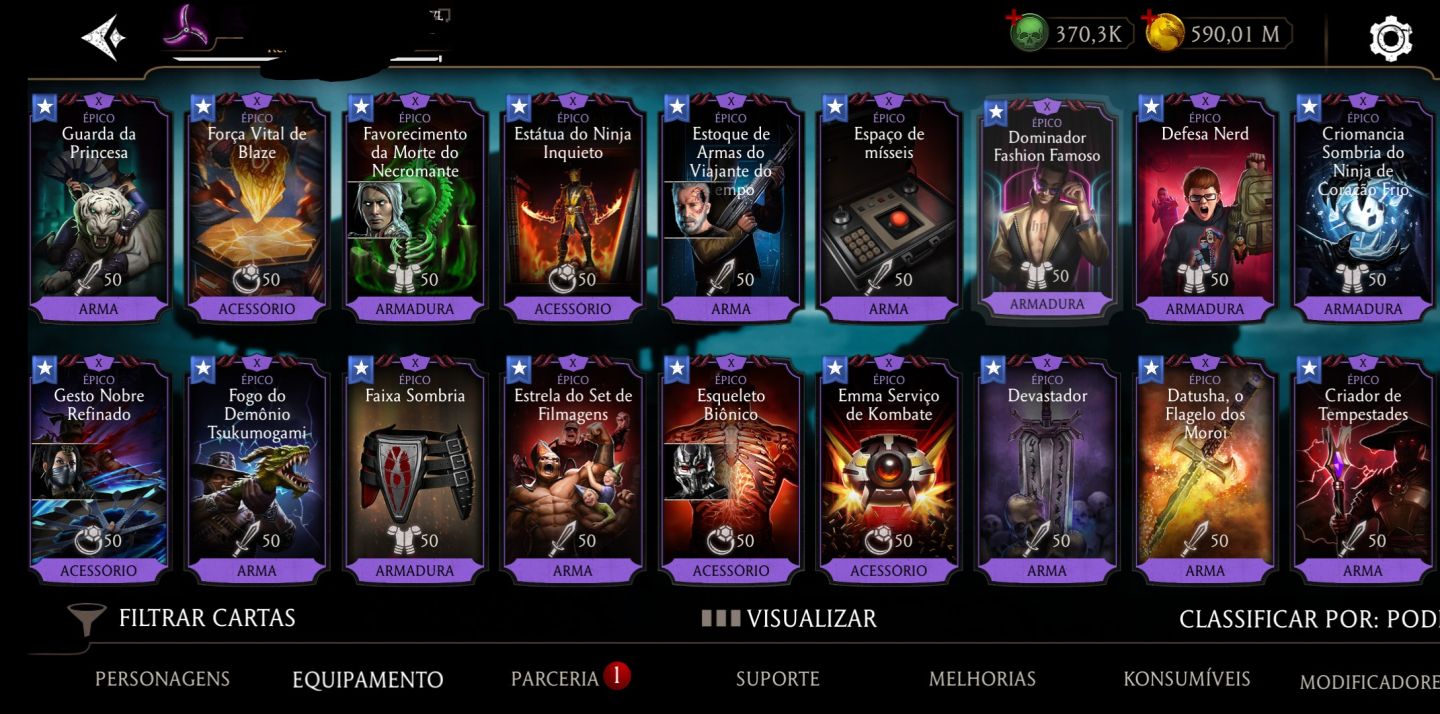 CONTA MK MOBILE END-GAME | 370K ALMAS | 101K RUBIS | FULL FX: DIAMANTE+ÉPICOS