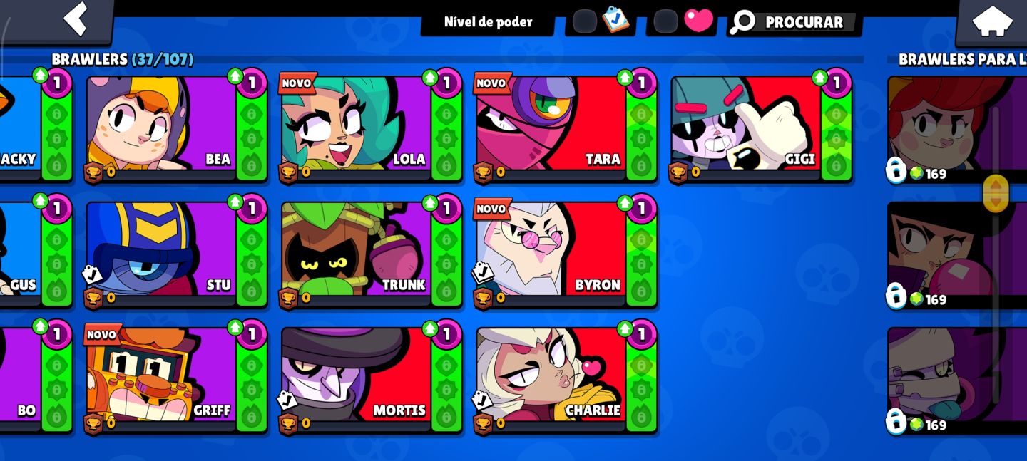 Conta de Brawl Stars iniciante/mediana