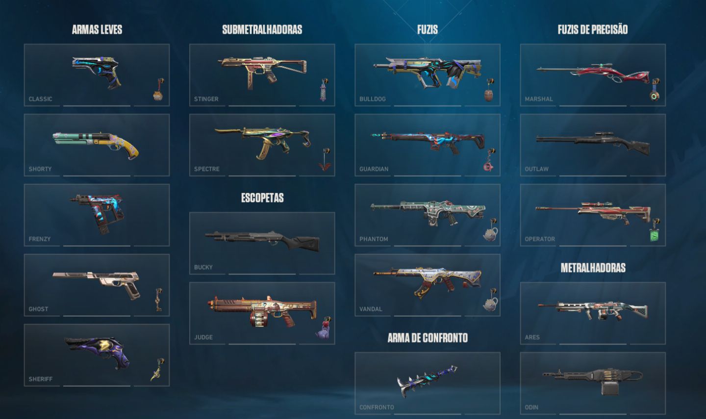 Conta valorant 38 skins - lol 104 skin