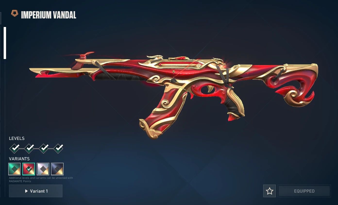 CONTA FULL ACESSO SKIN VANDAL IMPERIUM E LUVAS ARCANE OURO 1