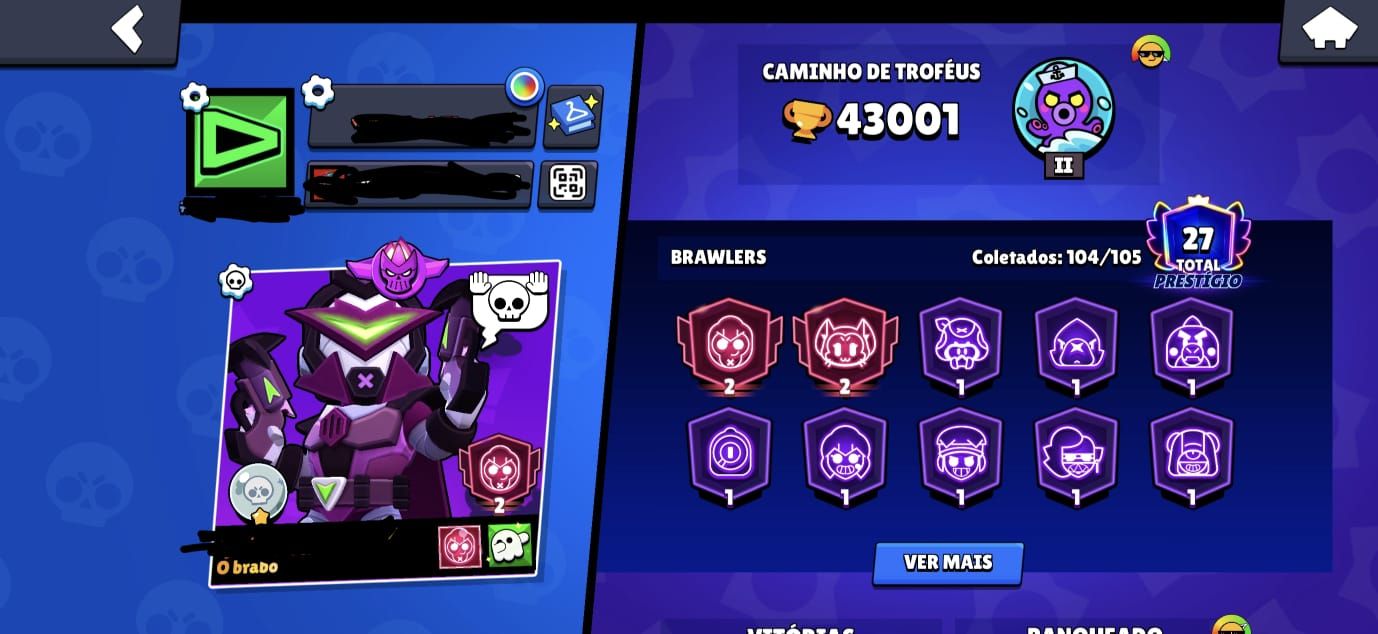 [PROMOÇÃO] CONTA SUPERCELL ID | BRAWL STARS 43K + CLASH ROYALE 9.5K | FULL ACESS