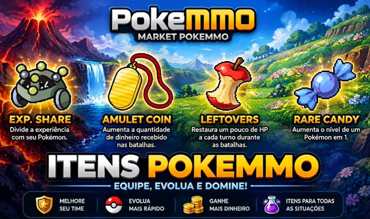 PokeMMO | Loja de Itens | Diversos Itens Disponíveis