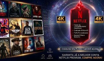 CONTA NETFLIX 4K COM PIN 30 DIAS