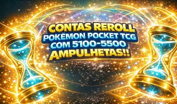 CONTA REROL POKEMON POCKET +5100 AMPULHETAS