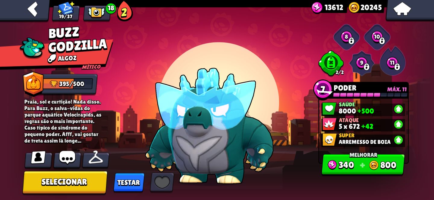 CONTA DE BRAWL STARS RARA (2019)