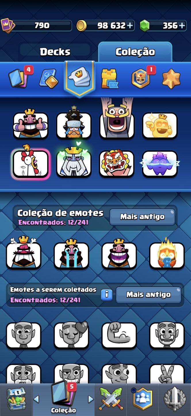 CONTA CLASH ROYALE LVL 11 | ARENA 13 | 4317 TROFÉUS | 14 LENDÁRIAS |