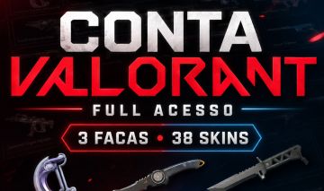 CONTA VALORANT FULL ACESSO 3 FACAS + 38 SKINS | ÓTIMO INVENTÁRIO