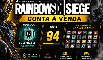 Conta R6 LEVEL 94, QUASE TODOS OS BONECOS E ALGUMAS SKINS