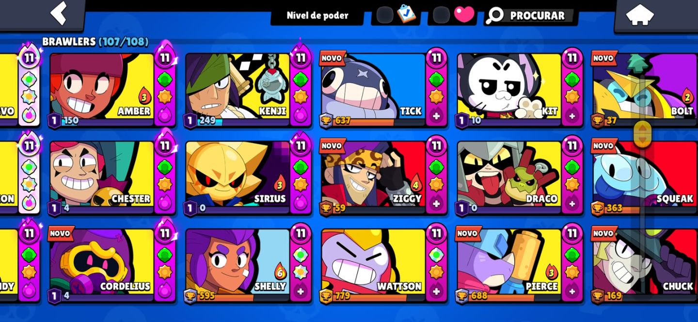 CONTA DE BRAWL STARS COMPLETINHA