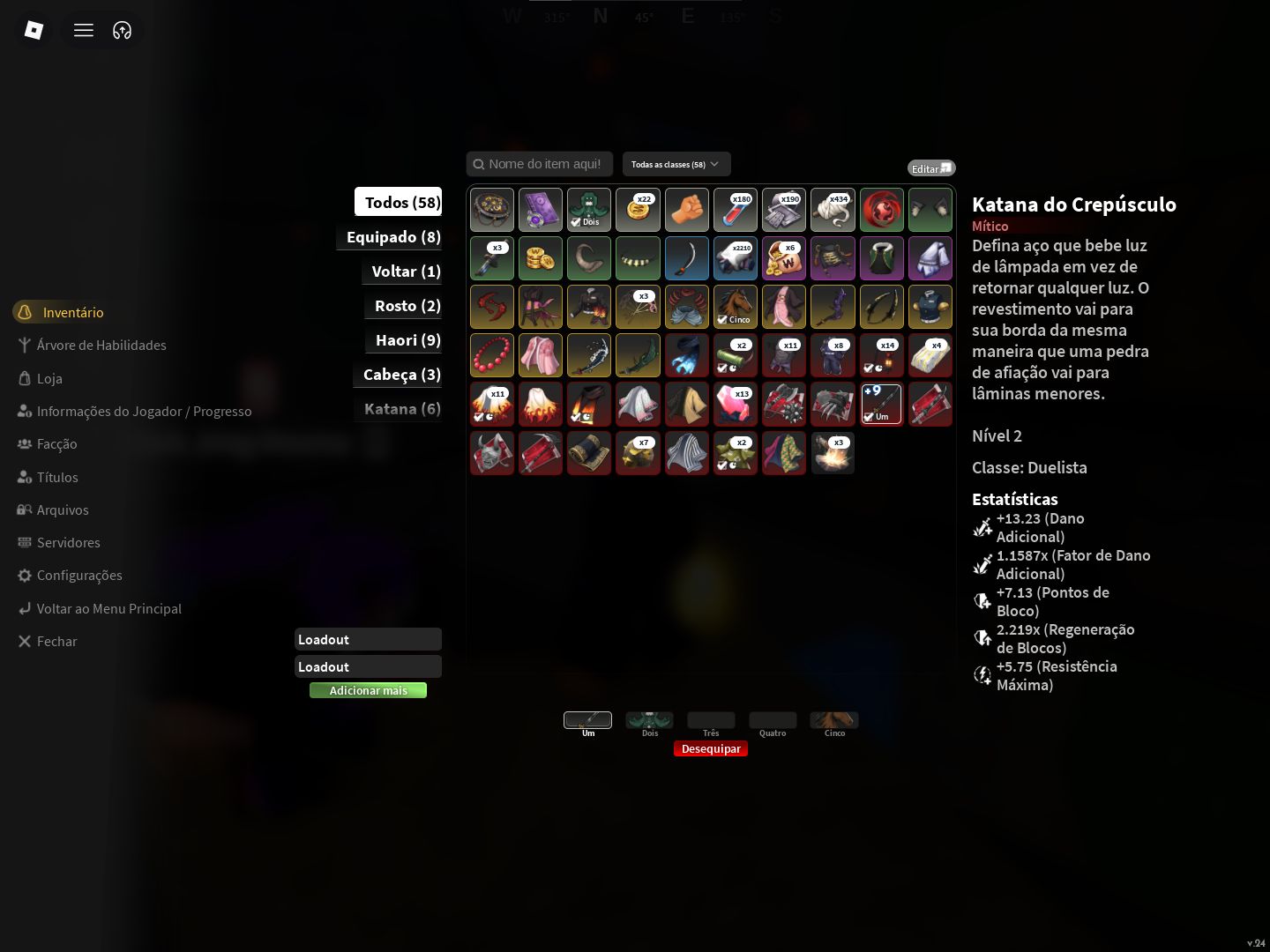 CONTA DE PROJECT SLAYER 2 COM NIGHTFALL TIER 1